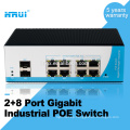 Layer 2 gestionó 2 puertos sfp gigabit 8 puertos outdoor poe switch